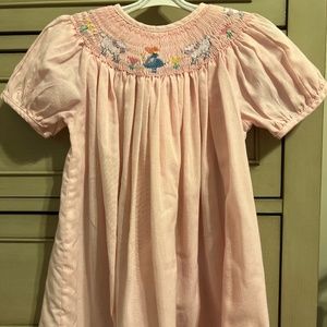 Little Bo peep Pink smocked dress